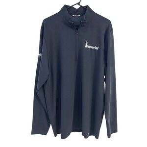 TravisMathew Quarter Zip Pullover XL Black Milwaukee Imperial Golf Performance